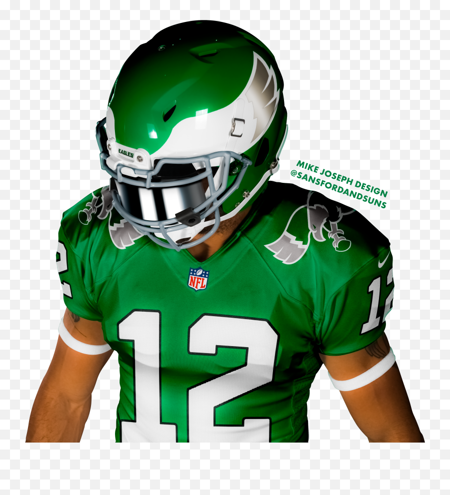 Sneak Peek At New Eagles Uniform Concept - Reddit Exclusive Emoji,Eagles Helmet Logo