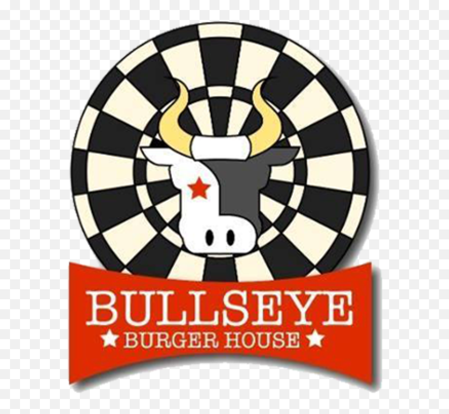 Bullseye Burger House Delivery - Darts Clipart Full Size Dart Board Decal Emoji,Darts Clipart