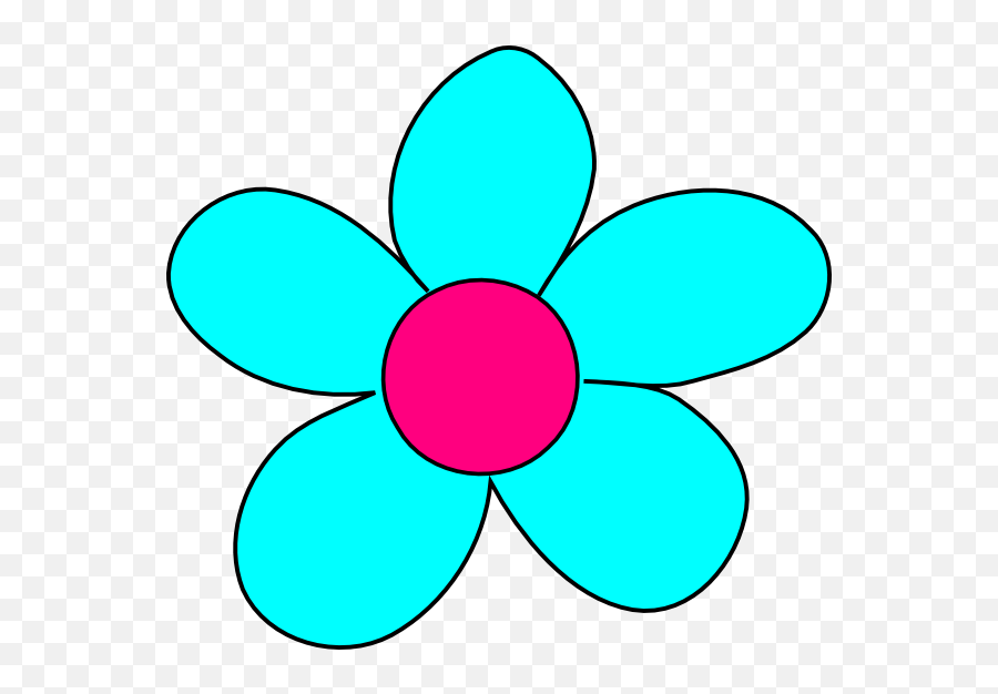 Blue Flowers Png Transparent Png - Transparent Clip Art Pink Flower Emoji,Blue Flower Clipart