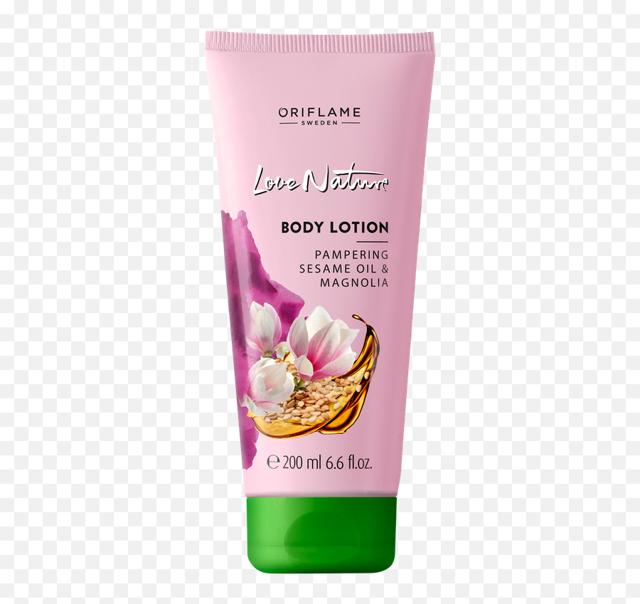 Oriflame - Love Nature Body Lotion Pampering Sesame Oil Body Lotion Love Nature Oriflame Emoji,Magnolia Png