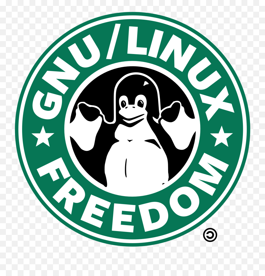 Starbucks Logo With Penguin Free Image - Starbucks Emoji,Starbucks Logo