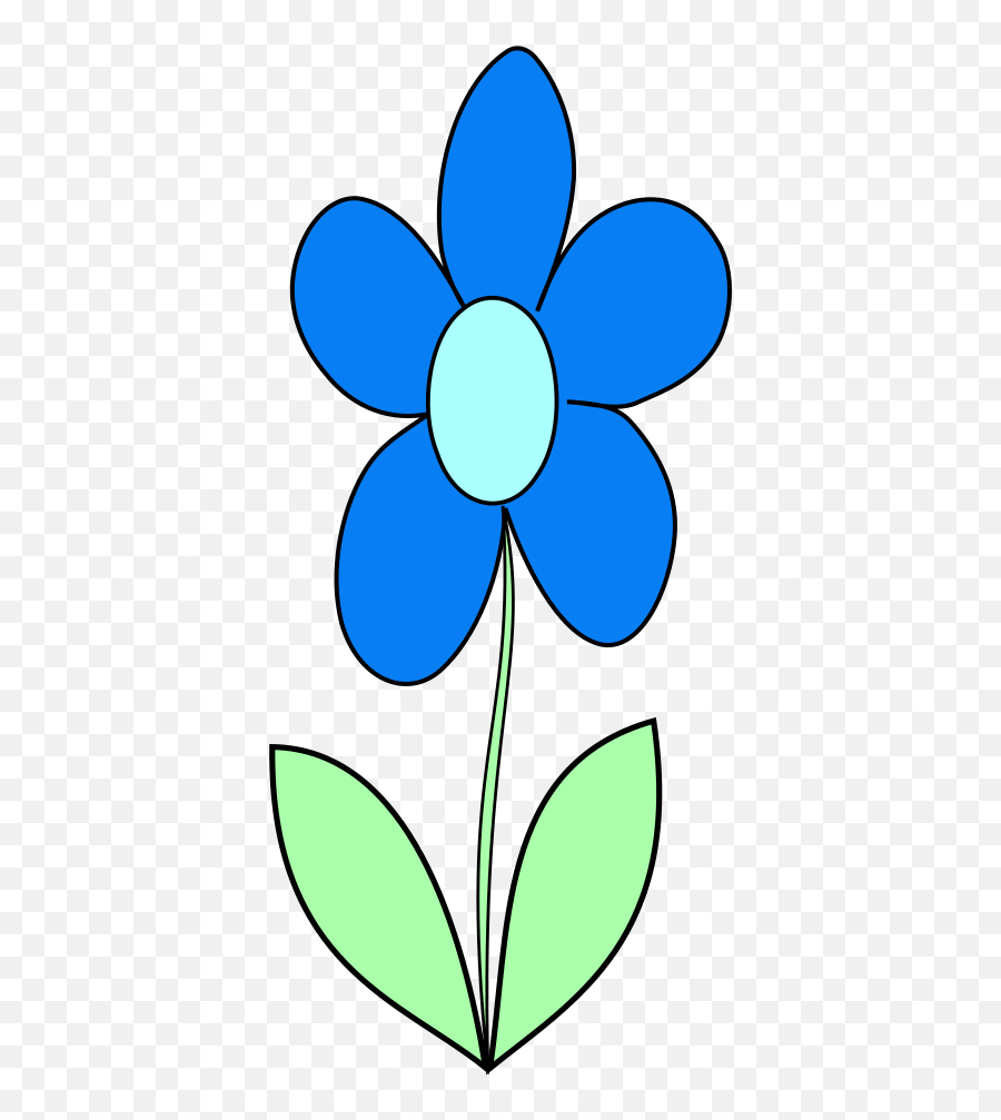 Blue Flower Png Svg Clip Art For Web - Download Clip Art Emoji,Blue Flower Png