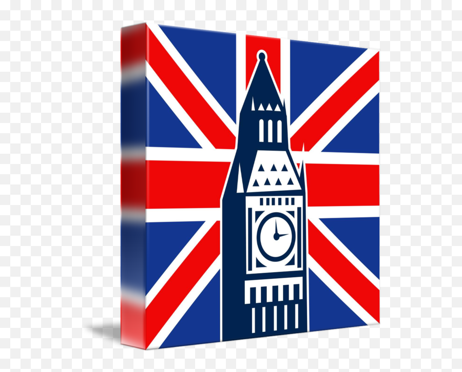 London Big Ben British Union Jack Flag By Aloysius Patrimonio Emoji,Big Ben Png