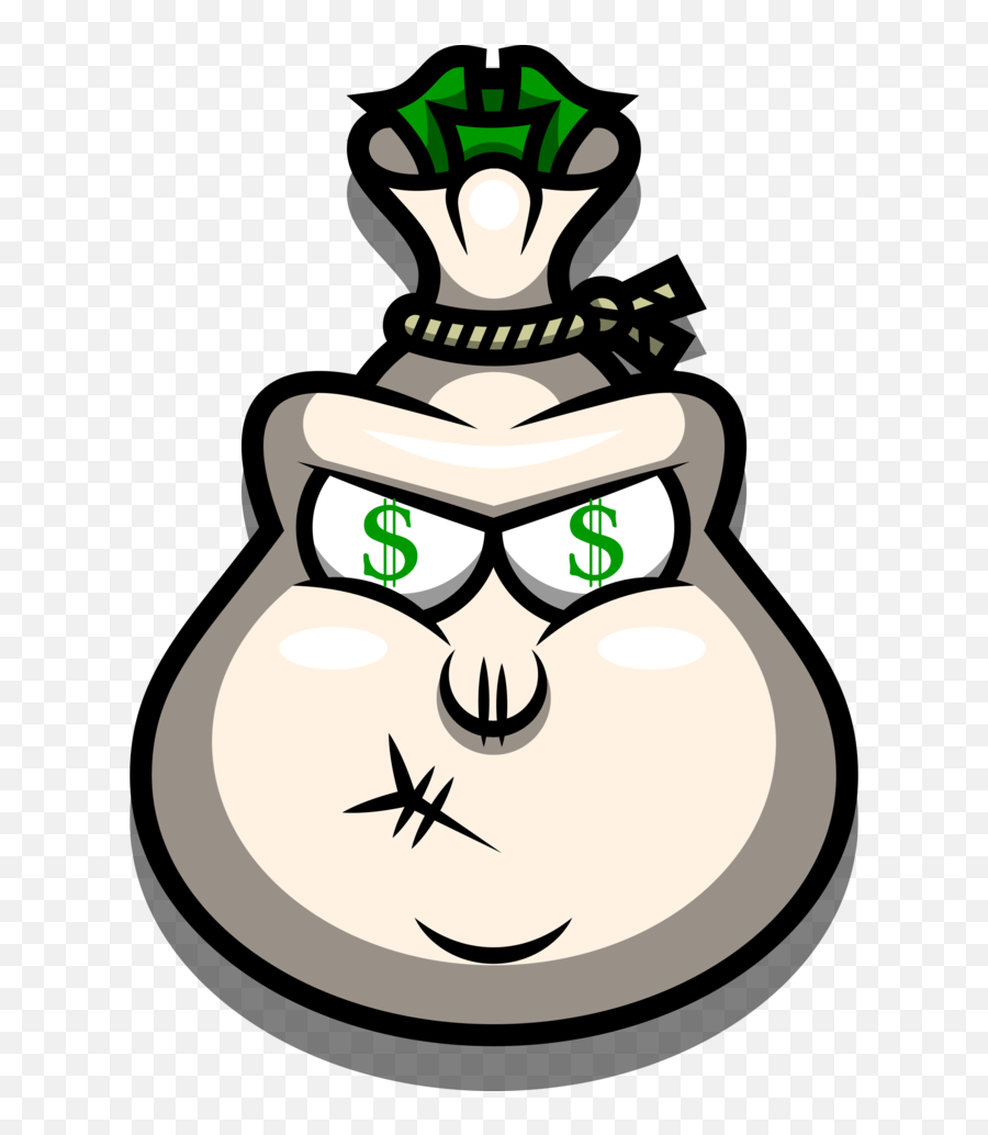 Money Bag Cartoon Characters Png Image - Cartoon Money Bag Drawing Emoji,Money Bag Png