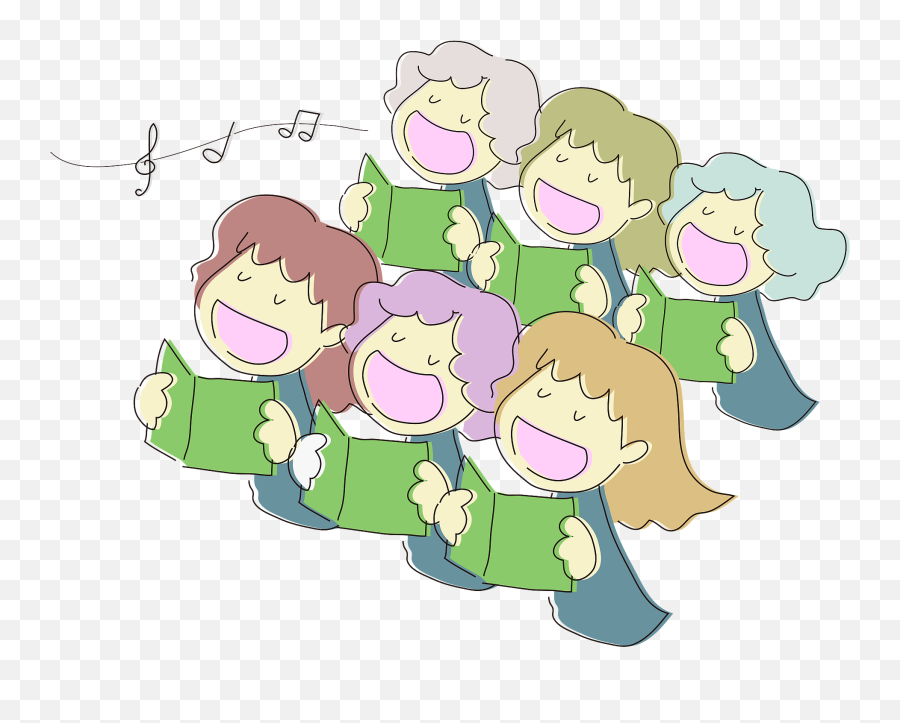 Choir Is Singing Clipart Emoji,Choir Clipart