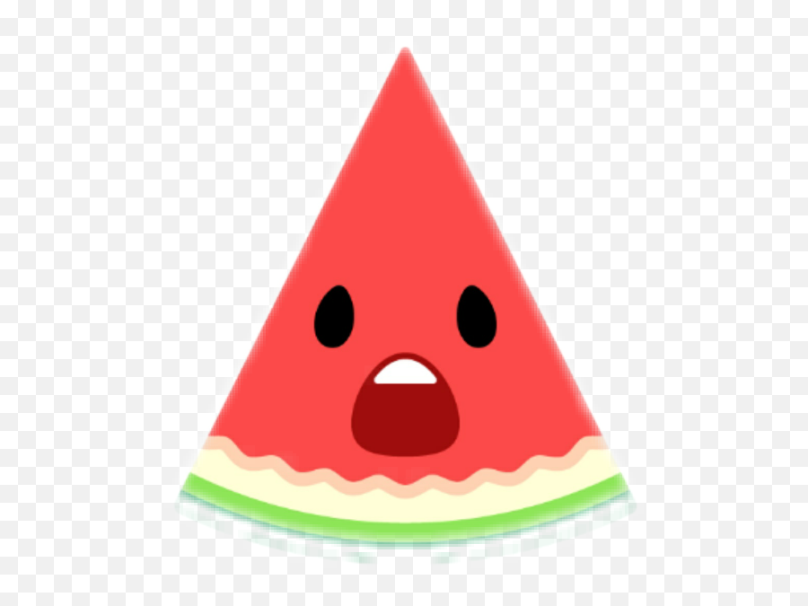 Fruit Food Cute Emoji Emoticon Shock Shocked - Watermelon Watermelon Cute Clipart Png,Watermelon Clipart