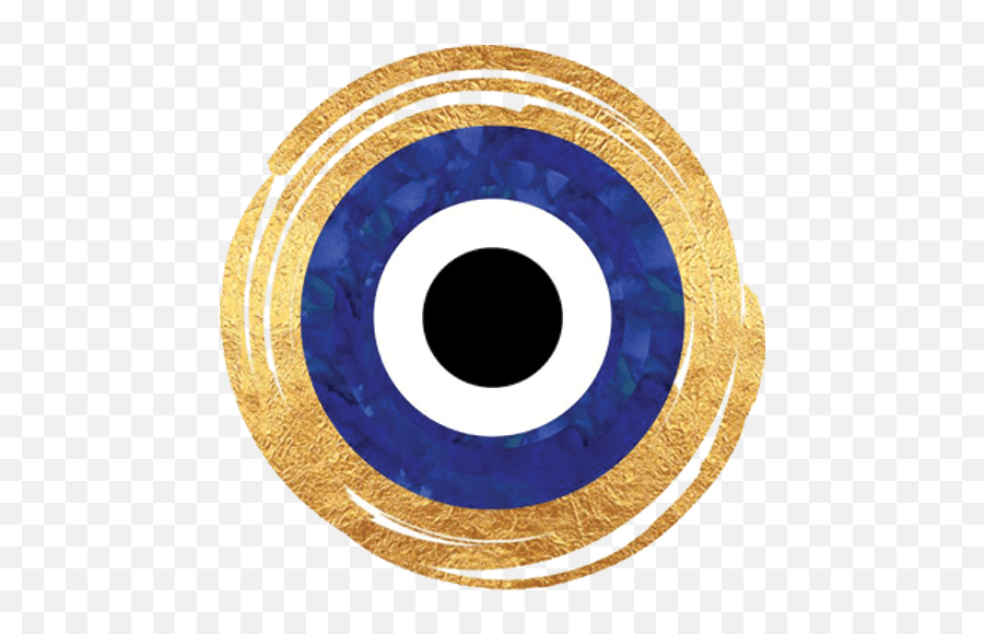 Cropped - Gold Evil Eye Print Emoji,Evil Eyes Png