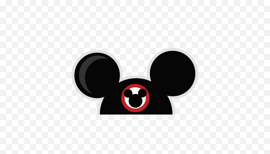 Mickey Mouse Christmas Ears Clipart - Transparent Background Mickey Ear Hat Emoji,Mickey Mouse Ears Clipart