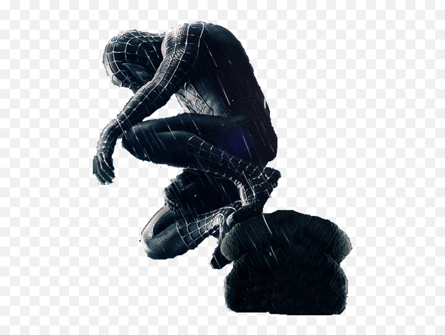 Spiderman Black Transparent Background - Black Spider Man Profile Emoji,Spiderman Transparent Background