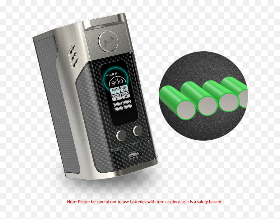 New Released Wismec Rx 300w Tc Box Mod - Wismec Rx400 Emoji,Rx2 3 Custom Logo
