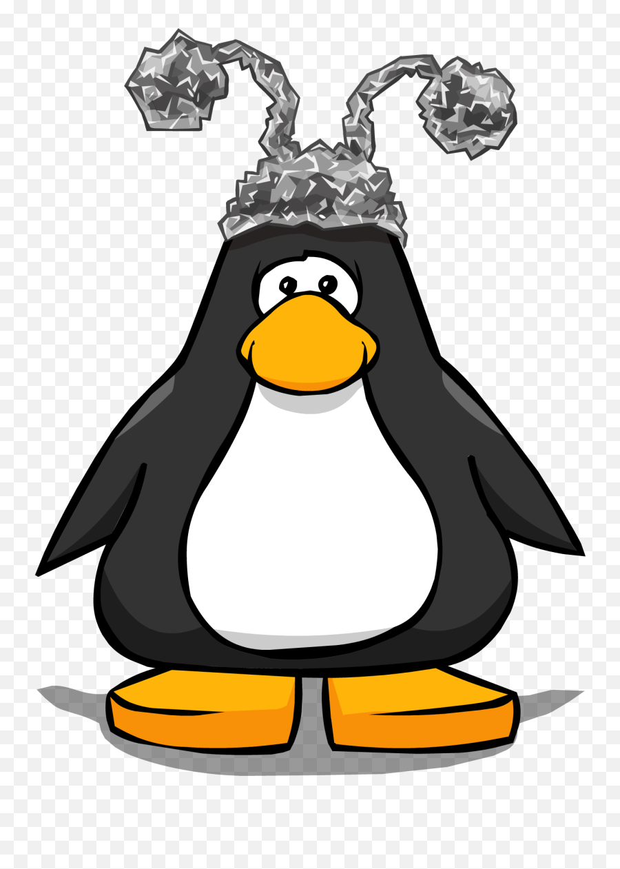 Tinfoil Hat Png - Penguin With Santa Hat Transparent Png Club Penguin Tin Foil Hat Emoji,Chef Hat Transparent