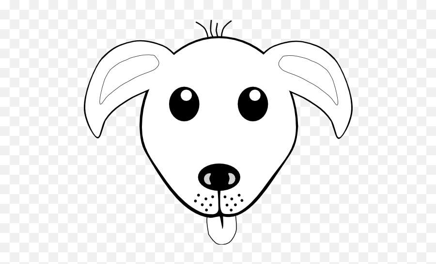 Dog Mask Clipart Black And White - Focinho Cachorro Lingua Desenho Emoji,Dog Face Clipart