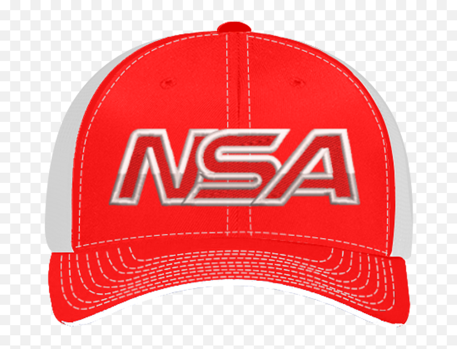 Nsa Outline Series Red Snapback Hat 104 - Rdwh For Baseball Emoji,Rawling Logo