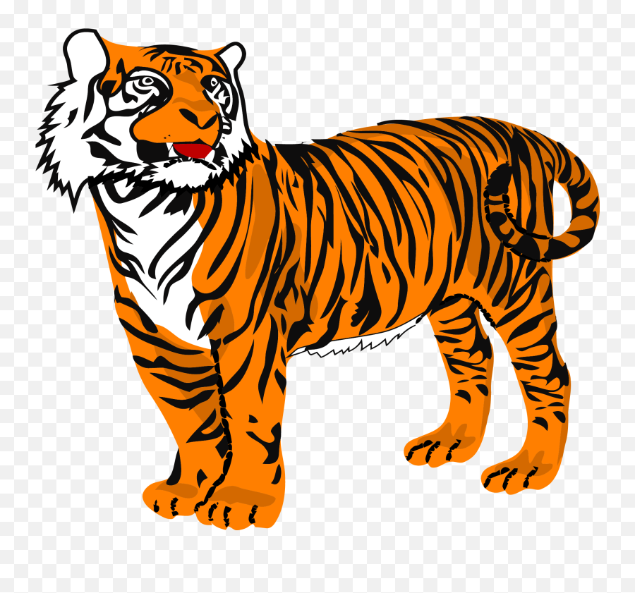 Bengal Tiger Png - Clipart Of Tiger Emoji,Tiger Png