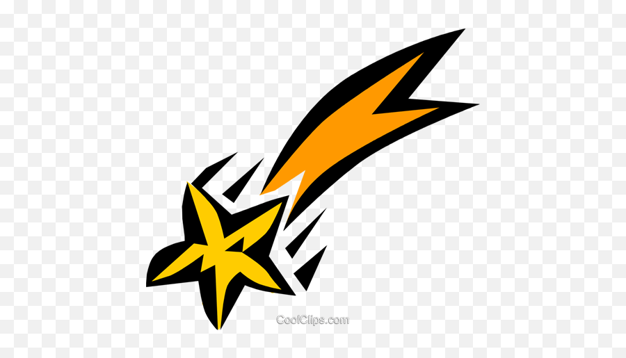 Shooting Star Royalty Free Vector Clip - Estrela Cadente Png Desenho Emoji,Shooting Star Clipart