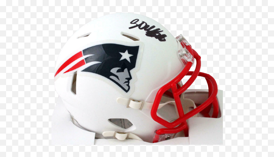Corey Dillon New England Patriots Signed New England Patriots Flat White Mini Helmet Psa Coa Emoji,New England Patriots Helmet Png