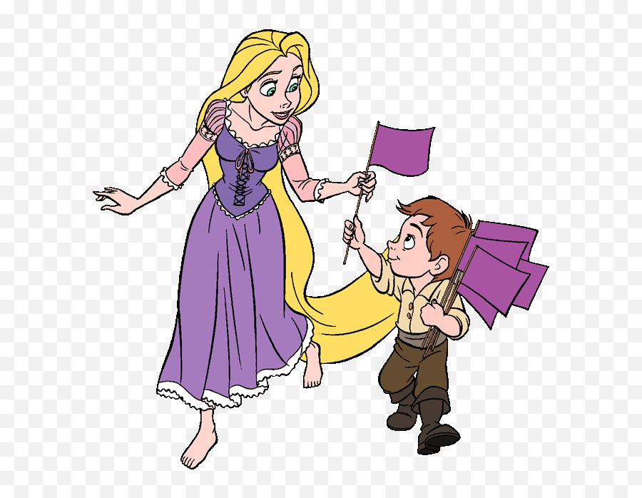 Top 96 Tangled Clip Art - Rapunzel In The Village Cartoons Emoji,Tangled Clipart