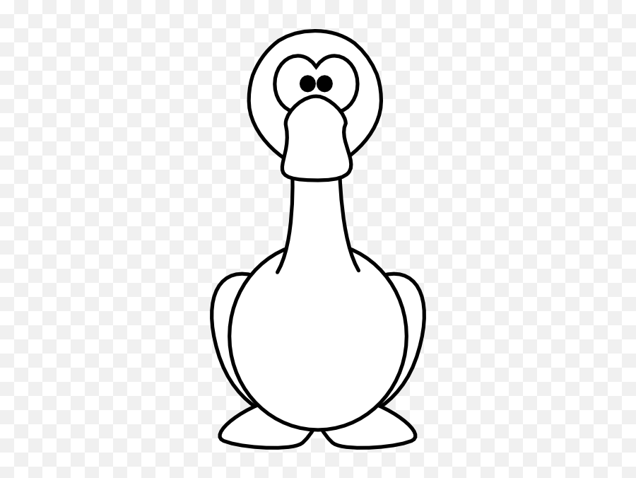 Goose White Clip Art At Clkercom - Vector Clip Art Online Emoji,Goose Clipart Black And White