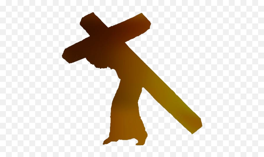 Christ Carrying The Cross Png Background Hd Pngimagespics Emoji,Crucifix Png