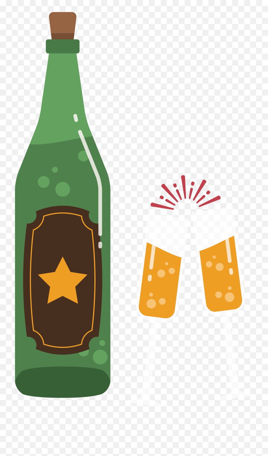 Download Plastic Bottles Clipart Broken - Glass Bottle Emoji,Beer Bottle Clipart