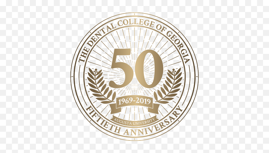 Dental College Of Georgia 50th Anniversary Emoji,Georgia University Logo