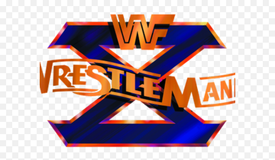Wwe Wrestlemania 10 Logo - Wwf Wrestlemania X Logo Emoji,Wrestlemania Logo