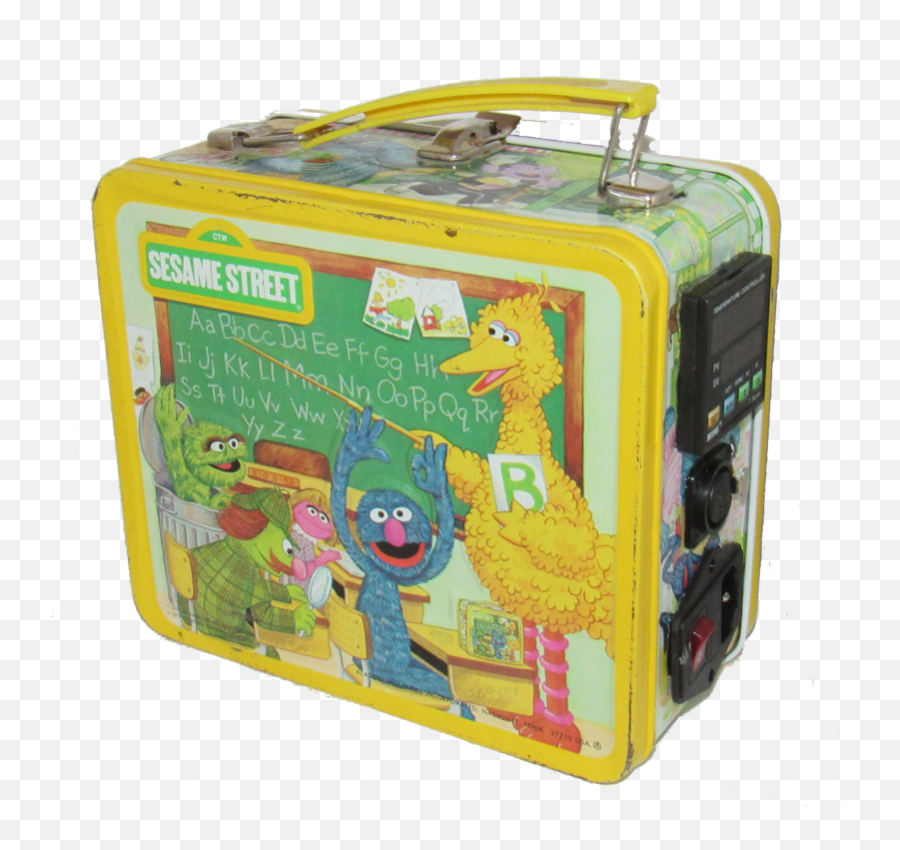 Sesame Street Lunch Box Enail - Briefcase Transparent Fictional Character Emoji,Lunch Box Clipart