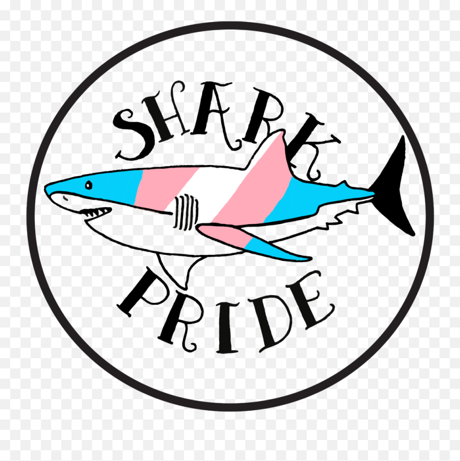 Trans Shark Pride Logo Mug - Great White Shark Emoji,Sharks Logo