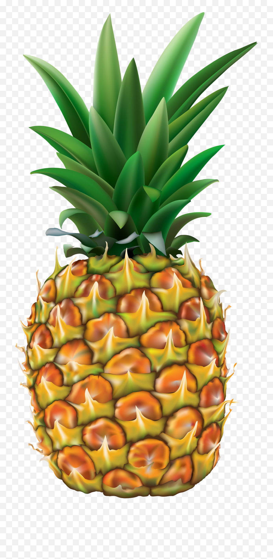 Pineapple Transparent Clip Art Image - Transparent Pineapple Clipart Emoji,Pineapple Clipart