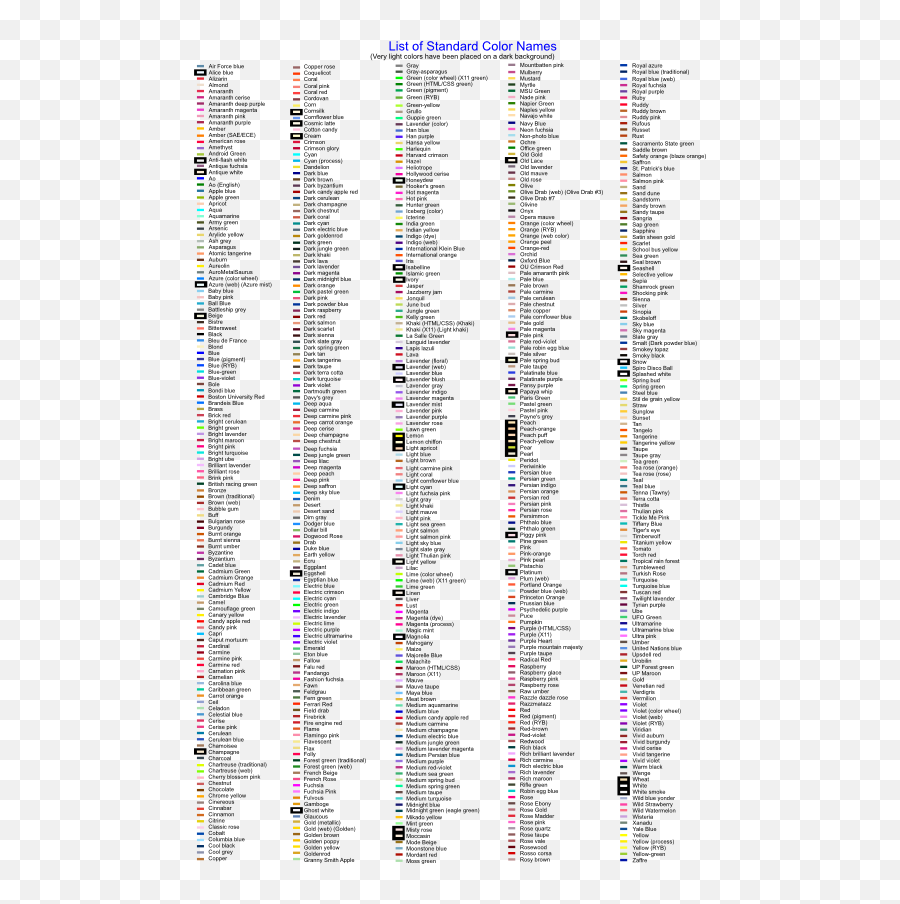 Standard Color List Clipart I2clipart - Royalty Free Vertical Emoji,List Clipart