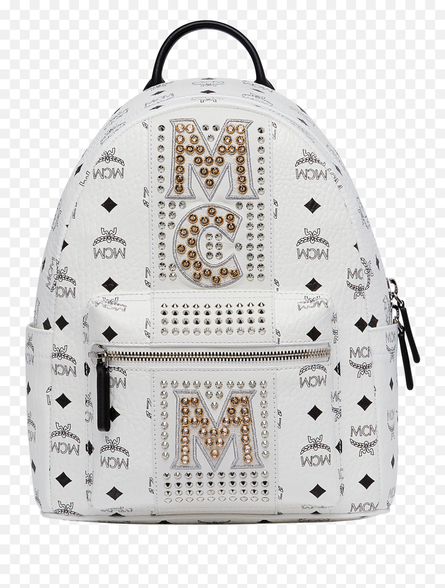 32 Cm 125 In Stark Logo Stripe Backpack In Visetos White - For Teen Emoji,Stark Logo