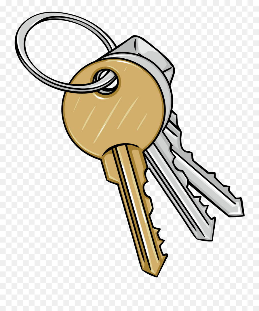Cartoon Keys Png - Key Cartoon Png Emoji,Keys Clipart