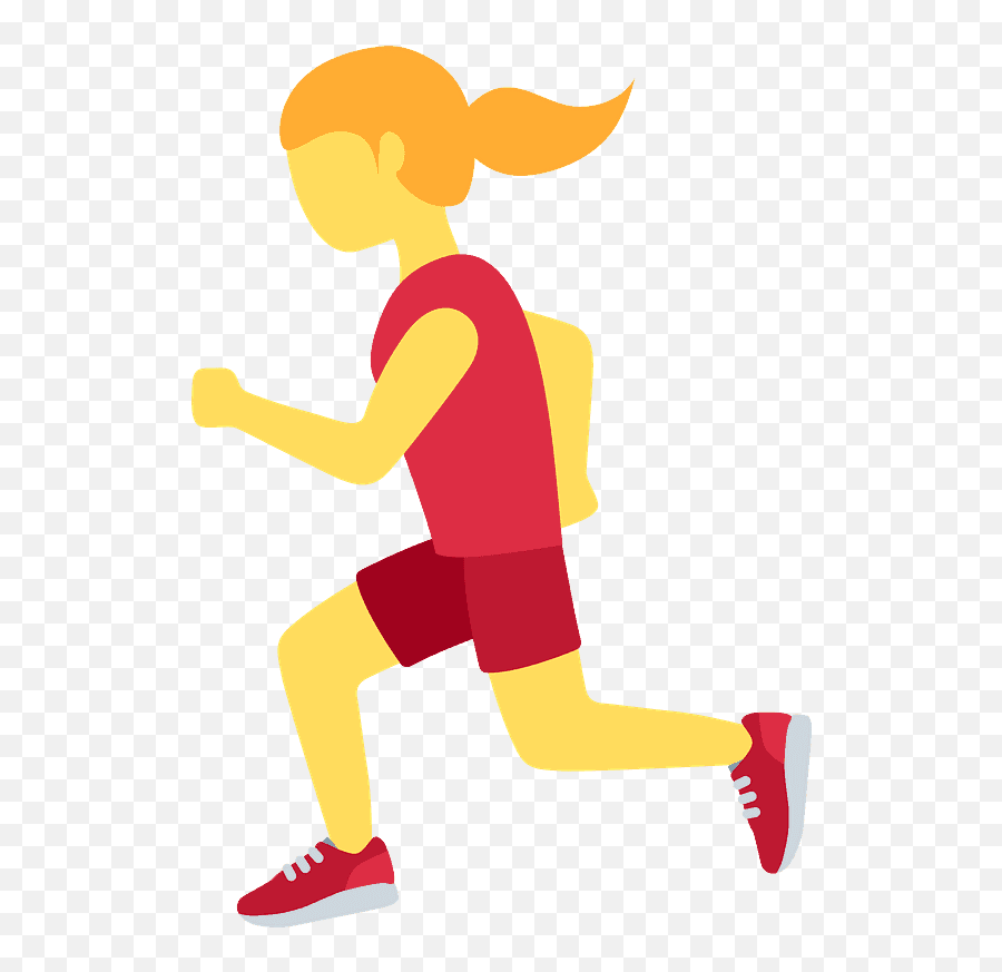 Woman Running Emoji Clipart Free Download Transparent Png - Woman Running Emoji,Running Clipart