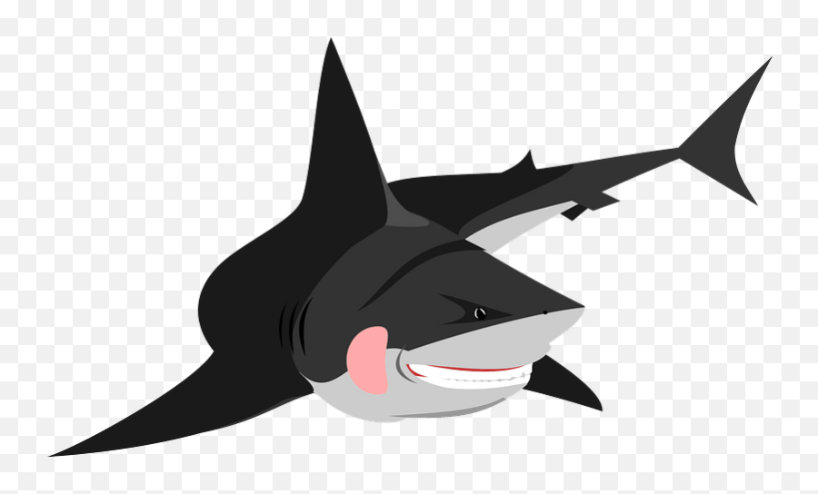 Friendly Shark Clipart Free Download Transparent Png - Sharks Emoji,Shark Clipart Black And White