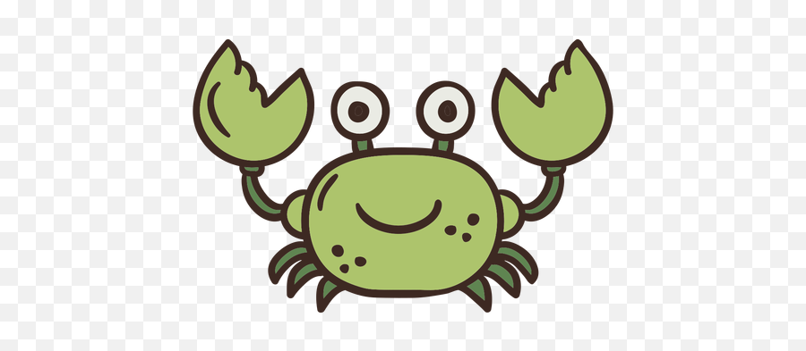 Cute Crab Animal - Transparent Png U0026 Svg Vector File Cute Crab Black And White Emoji,Crab Transparent Background