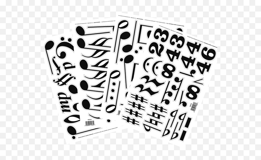 Magnetic Music Notes Symbols Set Of 9 Emoji,Music Symbols Png