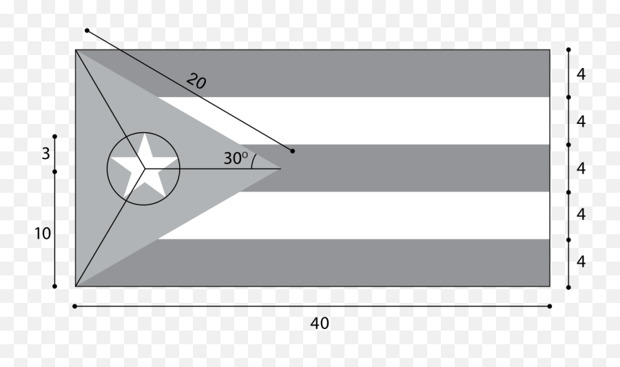 Cuba - Puerto Rico Flag Measurements Emoji,Cuban Flag Png