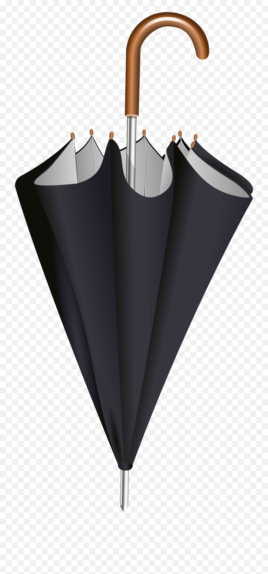 Black Closed Umbrella Transparent Clip - Closed Umbrella Clipart Black Emoji,Totoro Clipart