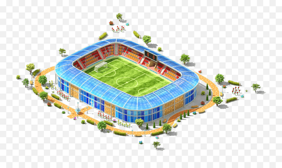 Soccer Field Png - Stadium Cartoon Png Emoji,Soccer Field Clipart
