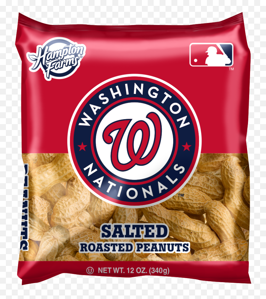 Washington Nationals Salted In - Shell Peanuts 12oz Bags Case Of 18 Washington Nationals Logo Emoji,Washington Nationals Logo Png