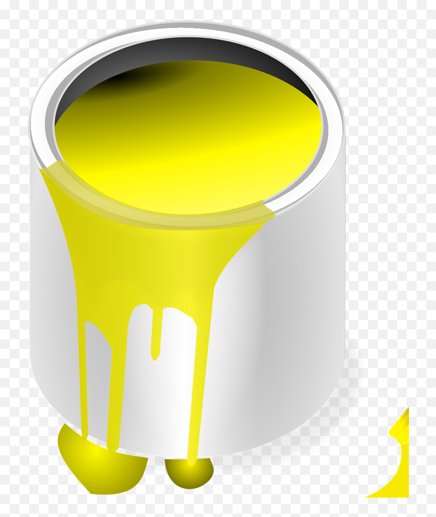 Paint Brush Svg Vector Yellow Paint - Cylinder Emoji,Paint Clipart