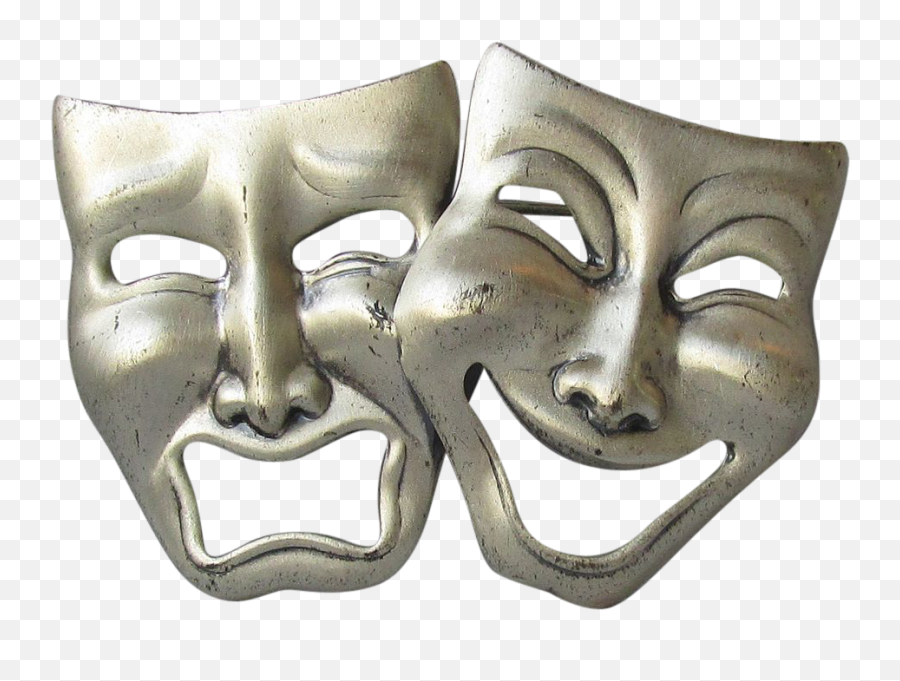 Tragedy Comedy Mask Theatre Drama - Mask Png Download 921 Emoji,Theatre Mask Clipart