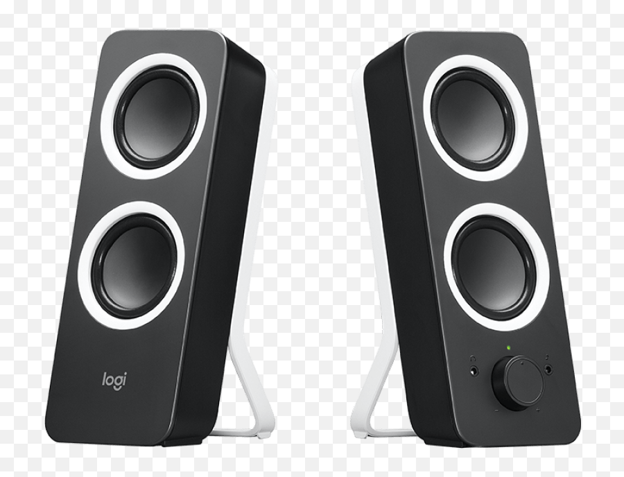 Logitech Z200 Computer Stereo Speakers With Bass Control - Loudspeaker Emoji,Logitech Logo