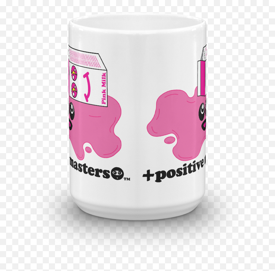 Spilled Pink Milk Logo Mugs Emoji,Pink Dog Logo
