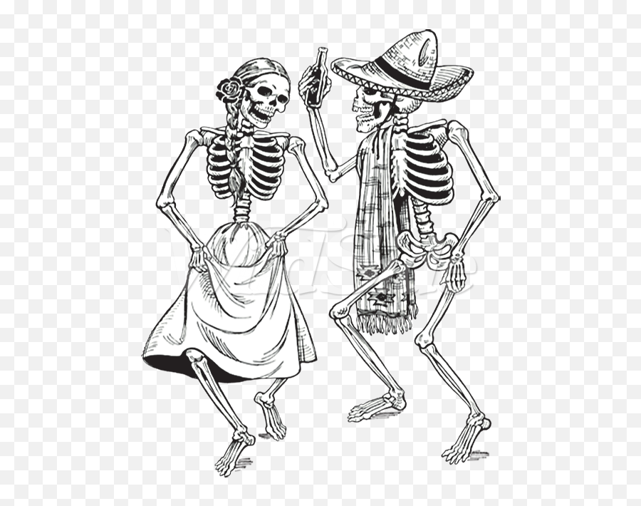 Day Of The Dead Dancing Skeleton Emoji,Dancing Skeleton Png