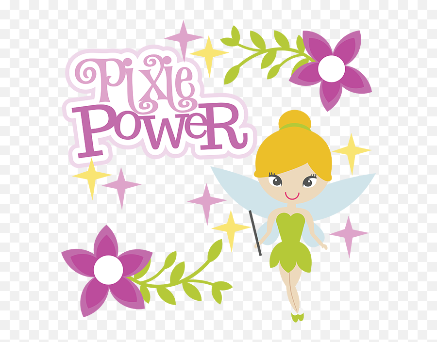 Pixie Power Svg Scrapbook Collection Girl Svg Files For Emoji,Girl Power Clipart