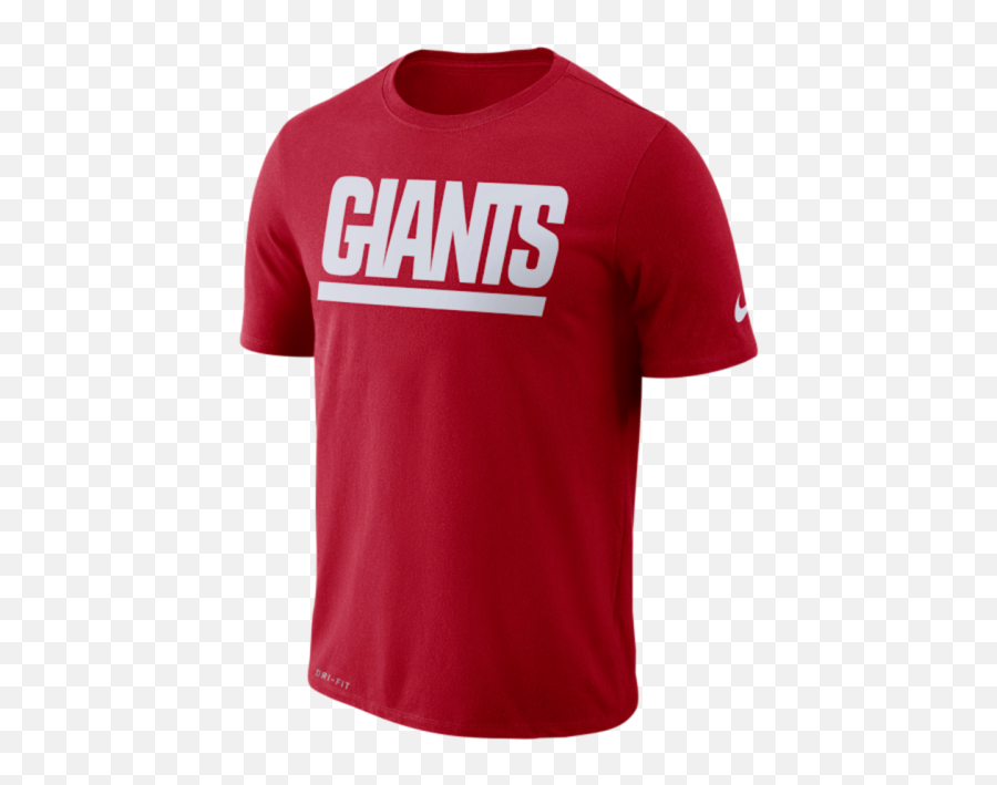 Download New York Giants Nfl Wordmark Red By Nike T - Shirt Emoji,New York Giants Logo Png