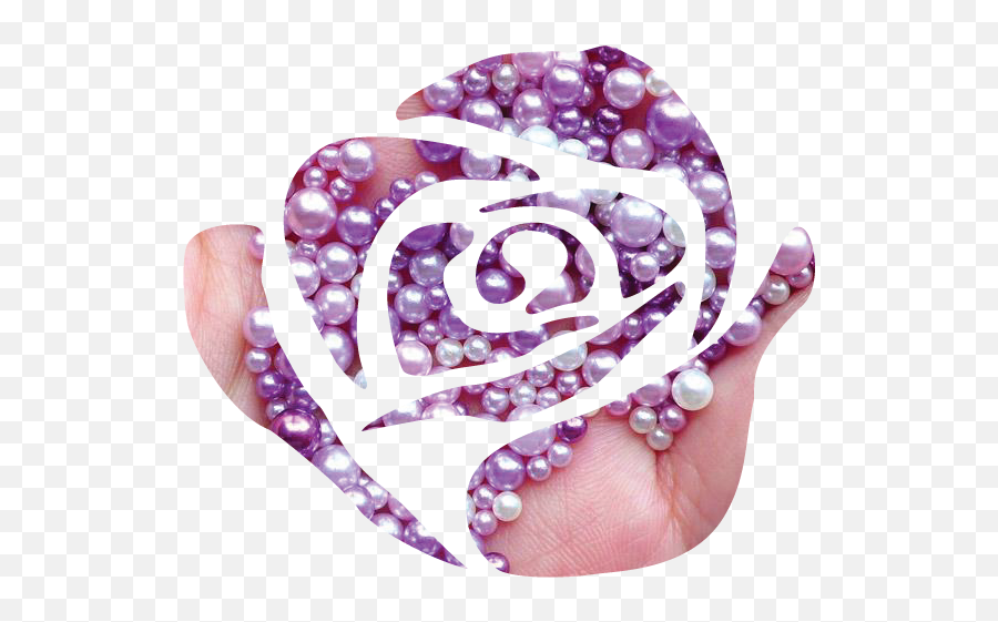 Purple Rose Rose W Pearls - Purple Rose Full Size Png Emoji,Purple Rose Png