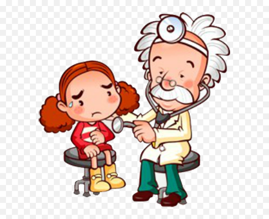 Patient Clipart Dr Patient - Cartoon Doctor With Patient Png Emoji,Patient Png
