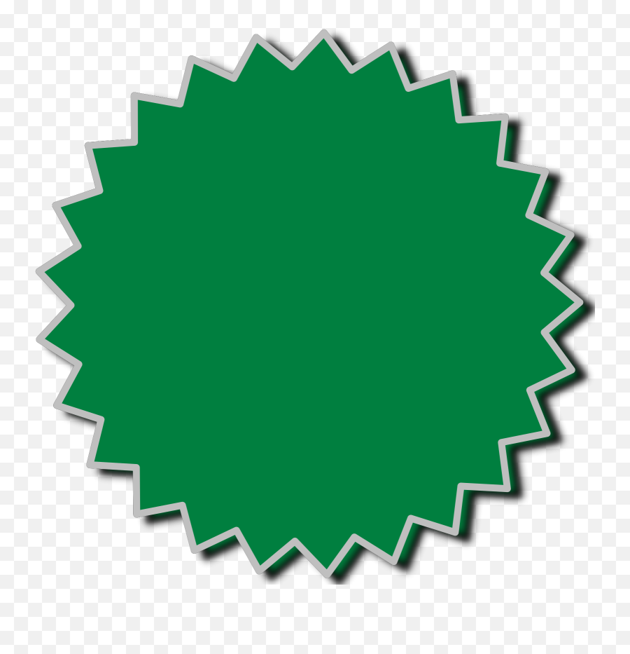 Starburst Outline Green Svg Vector - Dot Emoji,Starburst Clipart
